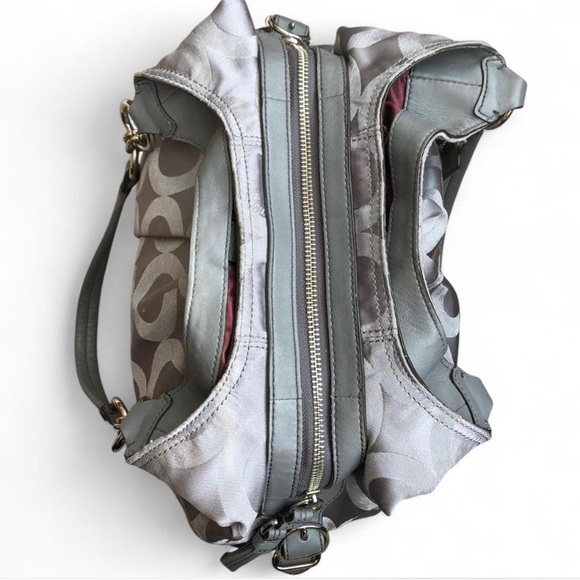 Coach Hobo Style Shoulder Bag F1073 Large Purse Gray. - Picture 6 of 15